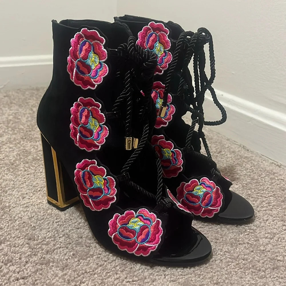 New Kat Maconie Floral Heels